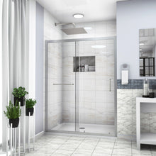 Load image into Gallery viewer, Single Sliding Bypass Shower Door, Tempered Glass Enclosure