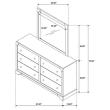 Load image into Gallery viewer, Sundance - 6 Drawer Dresser With Mirror - Dark Coffee