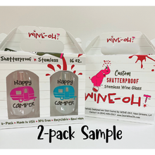 Load image into Gallery viewer, Wine-Oh! - TENNIS Shatterproof Wine Glasses