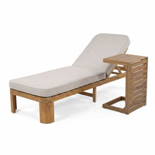 Load image into Gallery viewer, Outdoor Chaise Lounge Set With Side Table, 5 Position Adjustable Patio Recliner