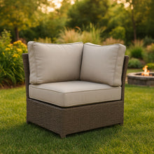 Load image into Gallery viewer, Shick - Corner Wedge Patio Chair With Cushions