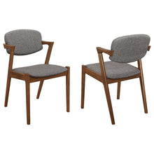Load image into Gallery viewer, Modern Dining Chair And Zigzag Arm Design (Set of 2)