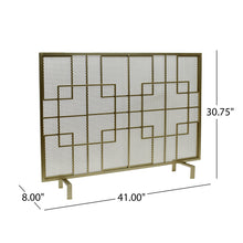 Load image into Gallery viewer, Dorothy - Modern Single Panel Iron Fire Screen