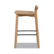 Load image into Gallery viewer, Sven - Modern Minimalist Low Back Counter Stool - Natural Blonde Ash