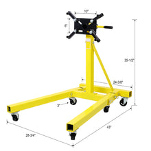 Load image into Gallery viewer, Folding Engine Stand With 360 Degree Adjustable Head