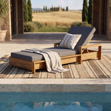 Load image into Gallery viewer, Chaise Lounge With 3 Fold Cushion Set, 3 Position Adjustable Backrest