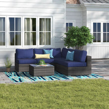 Load image into Gallery viewer, Seating Set With Cushions Handcrafted Wicker Design