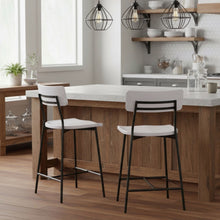 Load image into Gallery viewer, Badin - Counter Stool - White Washed