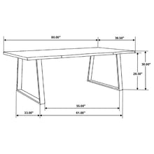 Load image into Gallery viewer, Wobegon - Rectangular Dining Table - Gray
