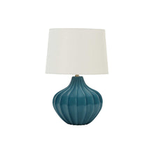 Load image into Gallery viewer, Lighting, Table Lamp, Ceramic, Transitional - Blue