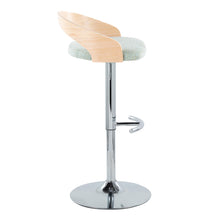 Load image into Gallery viewer, Grotto - Contemporary Adjustable Barstool, Swivel With Rounded T Footrest (Set of 2)