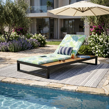 Load image into Gallery viewer, Chaise Lounge Set, 5 Position Adjustable, Flat Side Surface Storage