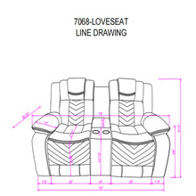 Load image into Gallery viewer, Raize - Power Living Room Set With Storage Console And Cup Holders