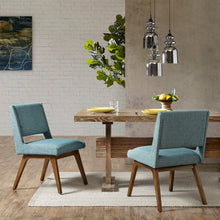 Load image into Gallery viewer, Dining Chair With Upholstered Seat And Back (Set of 2) - Blue