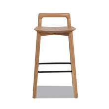 Load image into Gallery viewer, Sven - Modern Minimalist Low Back Counter Stool - Natural Blonde Ash