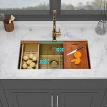 Load image into Gallery viewer, Stainless Steel Undermount Kitchen Sink With Workstation