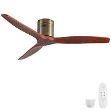 Load image into Gallery viewer, Low Profile Flush Mount Ceiling Fan Without Light