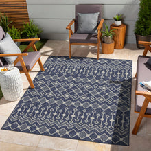 Load image into Gallery viewer, Sunshine - 5'3" X 7'3" Indoor & Outdoor Area Rug Polypropylene - Blue