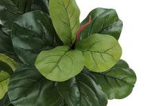 Load image into Gallery viewer, 47" Tall, Artificial Plant, Fiddle Tree, Indoor, Faux, Fake, Floor, Greenery, Potted, Real Touch, Decorative - Green / Black