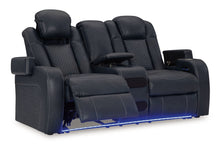 Load image into Gallery viewer, Fyne-dyme - Power Reclining Loveseat With Console/Adj Hdrst