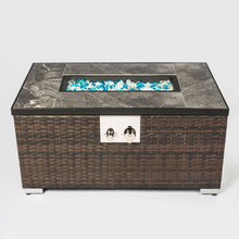 Load image into Gallery viewer, Outdoor Propane Fire Pit Table - Brown