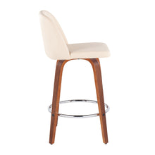 Load image into Gallery viewer, Toriano - Mid-Century Modern Fixed Height Counter Stool With Round Footrest (Set of 2)