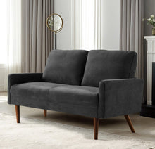Load image into Gallery viewer, Loveseat Sofa, European Style With Sleek Design, Modern & Vintage Flair, Upholstered 2 Seater Couch