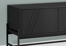 Load image into Gallery viewer, TV Stand, Modern Design Console, Media Entertainment Center, Storage Cabinet, Contemporary & Modern - Black