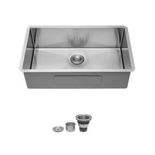 Load image into Gallery viewer, Undermount Stainless Steel Kitchen Sink, Deep Single Bowl Basin