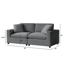 Load image into Gallery viewer, Caylie - Modular 2 Piece Sofa - Charcoal
