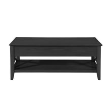 Load image into Gallery viewer, Decatur - Farmhouse Lift Top Coffee Table With Storage - Black / Ash