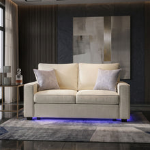 Load image into Gallery viewer, Rita - Loveseat, LED Base Lighting, Cushions And 2 Accent Pillows