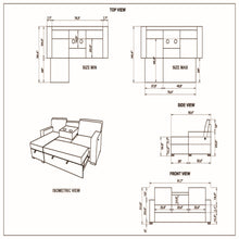 Load image into Gallery viewer, Territory - Pull Out Sofa Bed