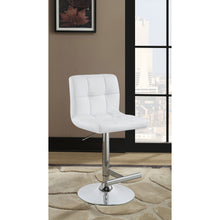 Load image into Gallery viewer, Lenny - Upholstered Adjustable Bar Stool (Set of 2) - White
