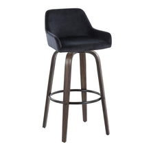 Load image into Gallery viewer, Daniella - Contemporary Fixed Height, Barstool With Swivel With Round Footrest (Set of 2)