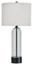 Load image into Gallery viewer, Kerrbrook - Glass Table Lamp - Clear / Black