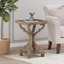 Load image into Gallery viewer, French Country Accent Table With Hourglass Design - Natural