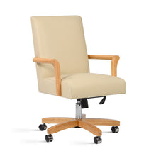 Load image into Gallery viewer, Dumont - Modern Farmhouse High Back Executive Home Office Chair - Neutral Cream Beige / Natural