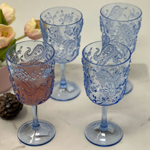 Load image into Gallery viewer, Paisley Acrylic Wine Glasses (Set of 4)