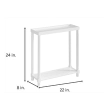Load image into Gallery viewer, Narrow Side End Tables With Shelf (Set of 2)
