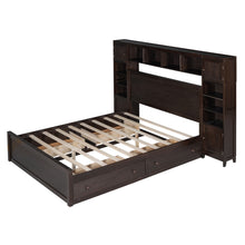 Load image into Gallery viewer, Bed With All In One Cabinet, Shelf And Sockets