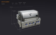 Load image into Gallery viewer, MONT ALPI 32" Built-in GRILL-MABi400