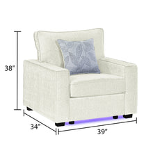 Load image into Gallery viewer, Rita - Accent Chair With LED Underlighting