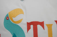 Load image into Gallery viewer, Rightside Design - Tiki Bar Embroidered Indoor/Outdoor Lumbar Pillow