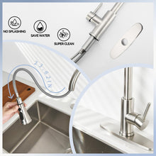 Load image into Gallery viewer, Classic High Arc Kitchen Faucet With Pull Down Sprayer, Stainless Steel - Brushed Nickel