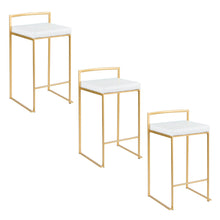 Load image into Gallery viewer, Fuji - Contemporary / Glam Design Counter Stool (Set of 2)