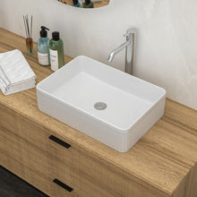 Load image into Gallery viewer, Modern Ceramic Rectangular Vessel Bathroom Sink