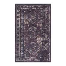 Load image into Gallery viewer, Maval - 8' X 10' Washable Area Rug - Black / Burgundy