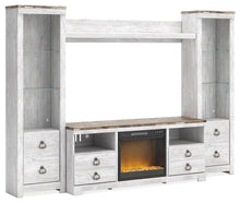 Load image into Gallery viewer, Willowton - Entertainment Center With Fireplace Option