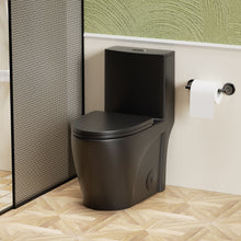 Load image into Gallery viewer, 1 Piece Toilet With Tornado Flush, Dual Flush, And ADA Height Comfort Chair